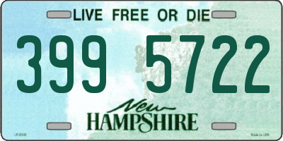 NH license plate 3995722