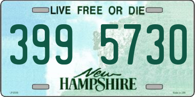 NH license plate 3995730