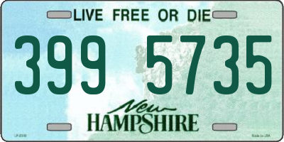 NH license plate 3995735