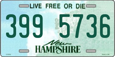 NH license plate 3995736