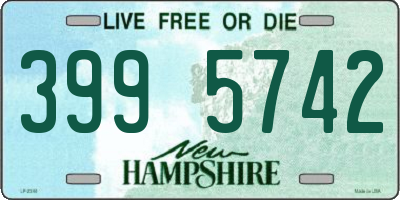 NH license plate 3995742