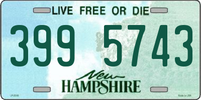 NH license plate 3995743