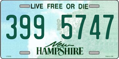 NH license plate 3995747