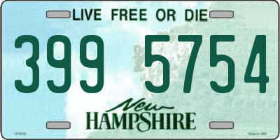 NH license plate 3995754