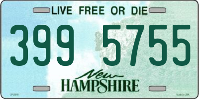 NH license plate 3995755