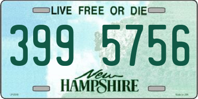 NH license plate 3995756