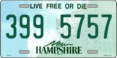 NH license plate 3995757