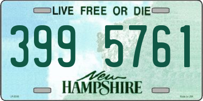 NH license plate 3995761