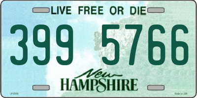 NH license plate 3995766