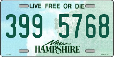 NH license plate 3995768