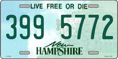 NH license plate 3995772