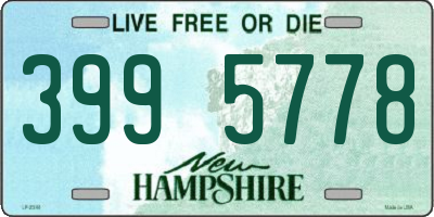 NH license plate 3995778