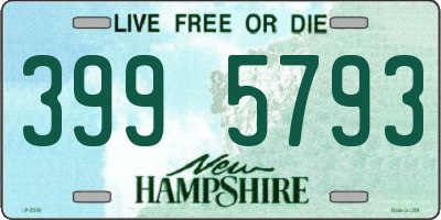 NH license plate 3995793