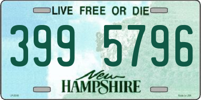 NH license plate 3995796