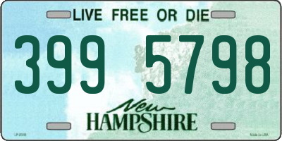 NH license plate 3995798