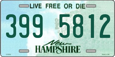 NH license plate 3995812