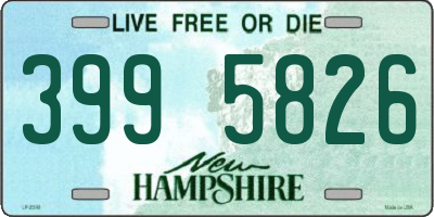 NH license plate 3995826