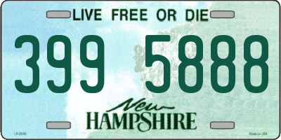 NH license plate 3995888