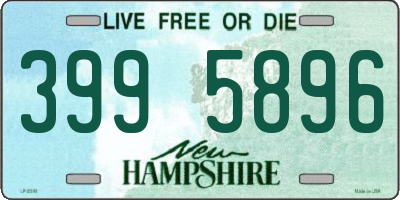 NH license plate 3995896