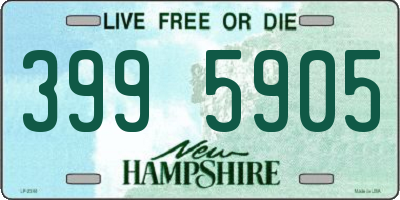 NH license plate 3995905