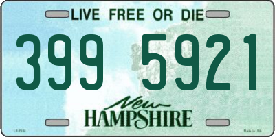 NH license plate 3995921