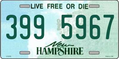 NH license plate 3995967