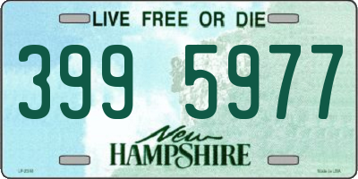 NH license plate 3995977