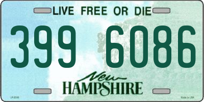 NH license plate 3996086