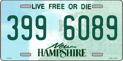 NH license plate 3996089