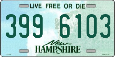 NH license plate 3996103