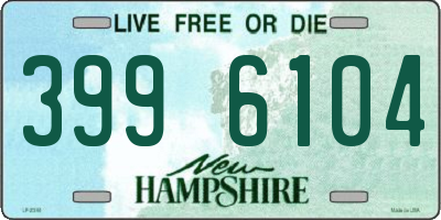 NH license plate 3996104