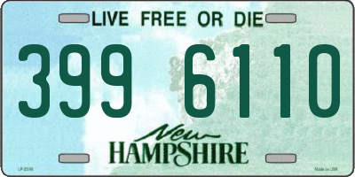 NH license plate 3996110