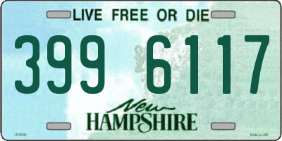 NH license plate 3996117