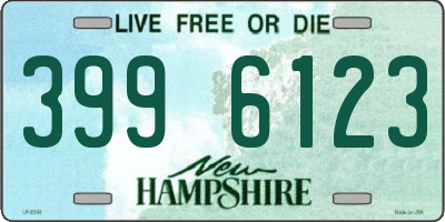 NH license plate 3996123