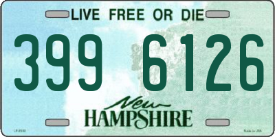 NH license plate 3996126