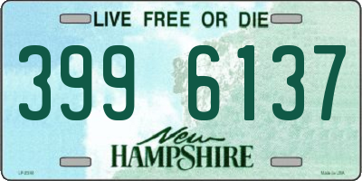 NH license plate 3996137