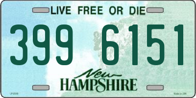 NH license plate 3996151