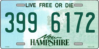 NH license plate 3996172