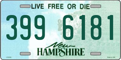 NH license plate 3996181