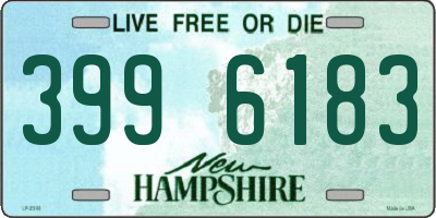 NH license plate 3996183