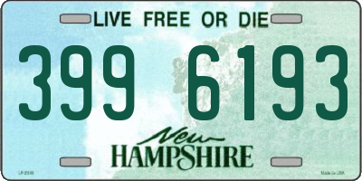 NH license plate 3996193