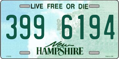 NH license plate 3996194