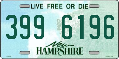 NH license plate 3996196