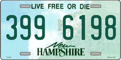 NH license plate 3996198