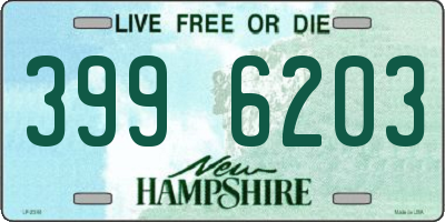 NH license plate 3996203