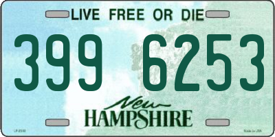 NH license plate 3996253