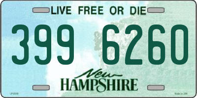 NH license plate 3996260