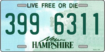 NH license plate 3996311