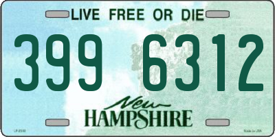 NH license plate 3996312