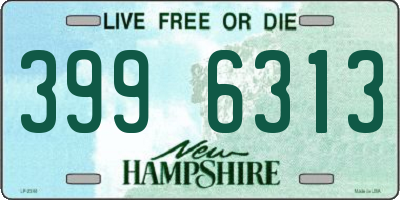 NH license plate 3996313